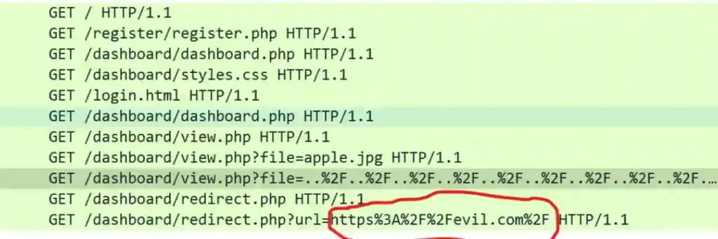 What is the URL the attacker tested the exploit with